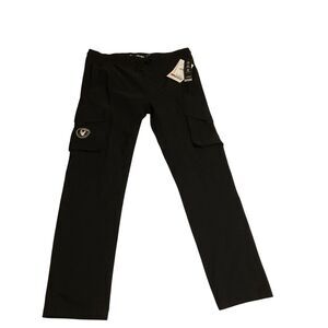 Akademiks XL Gray Cargo Pants with Stretch Drawstring